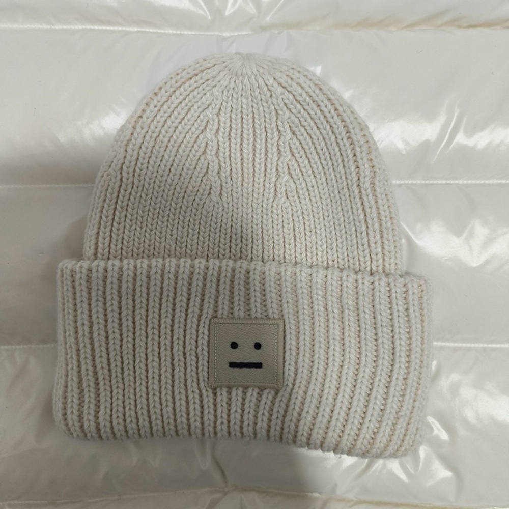 Acne Studios Off-White Knit Hat